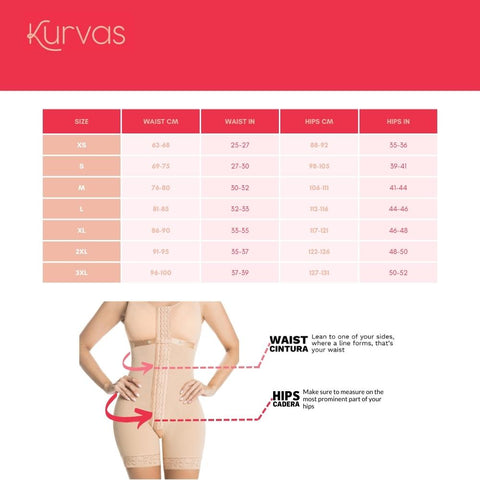 Kurvas CH007BF | Daily Use Best Everyday Shapewear Medium Compression & High-Back Design