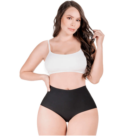 Daily Use Under Wear 3-Pack Tummy Control Mid Rise Shapewear Seamless Shaping Panties Sonryse SP620NC-10-Shapes Secrets Fajas