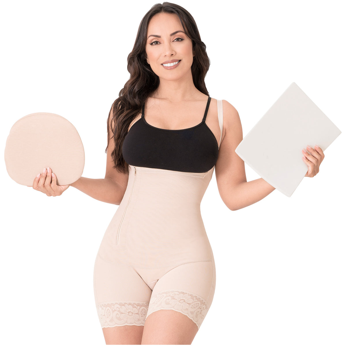 BBL Stage 2 Fajas Colombianas Shapewear for Women Slim Full Body Shaper  Tummy Control Post Surgery Compression Garment (Color : Skin, Size : Large)