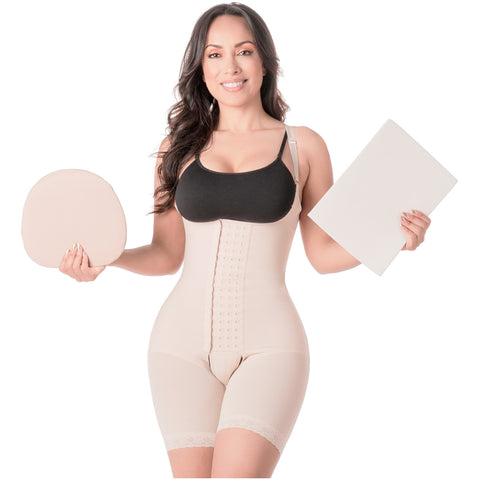 Be Shapy | MariaE 9182 Colombian Shaper Bodysuit After Surgery + Lipo Ab Board and Liposuction Foam-1-Shapes Secrets Fajas