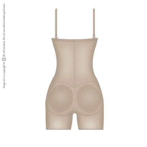 Diane & Geordi 002389 | Postpartum Butt Lifter Bodysuit | Strapless Shapewear Faja Shorts-8-Shapes Secrets Fajas