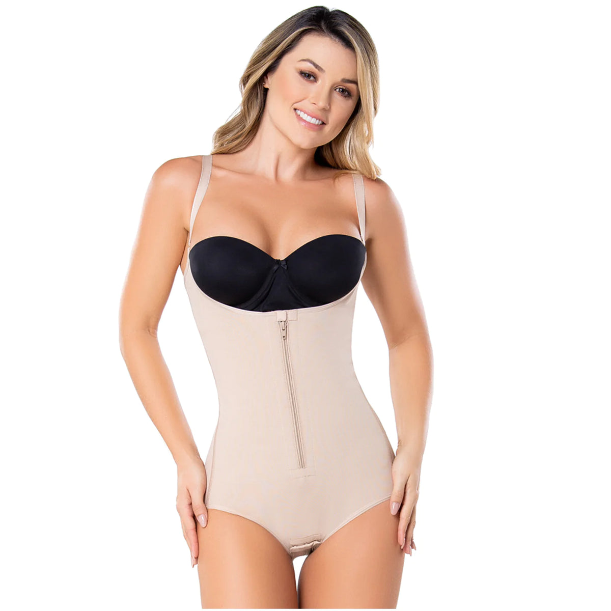 Postpartum and Daily Use Open bust Butt Lifting & Medium compression Fajas  Diane & Geordi 2411