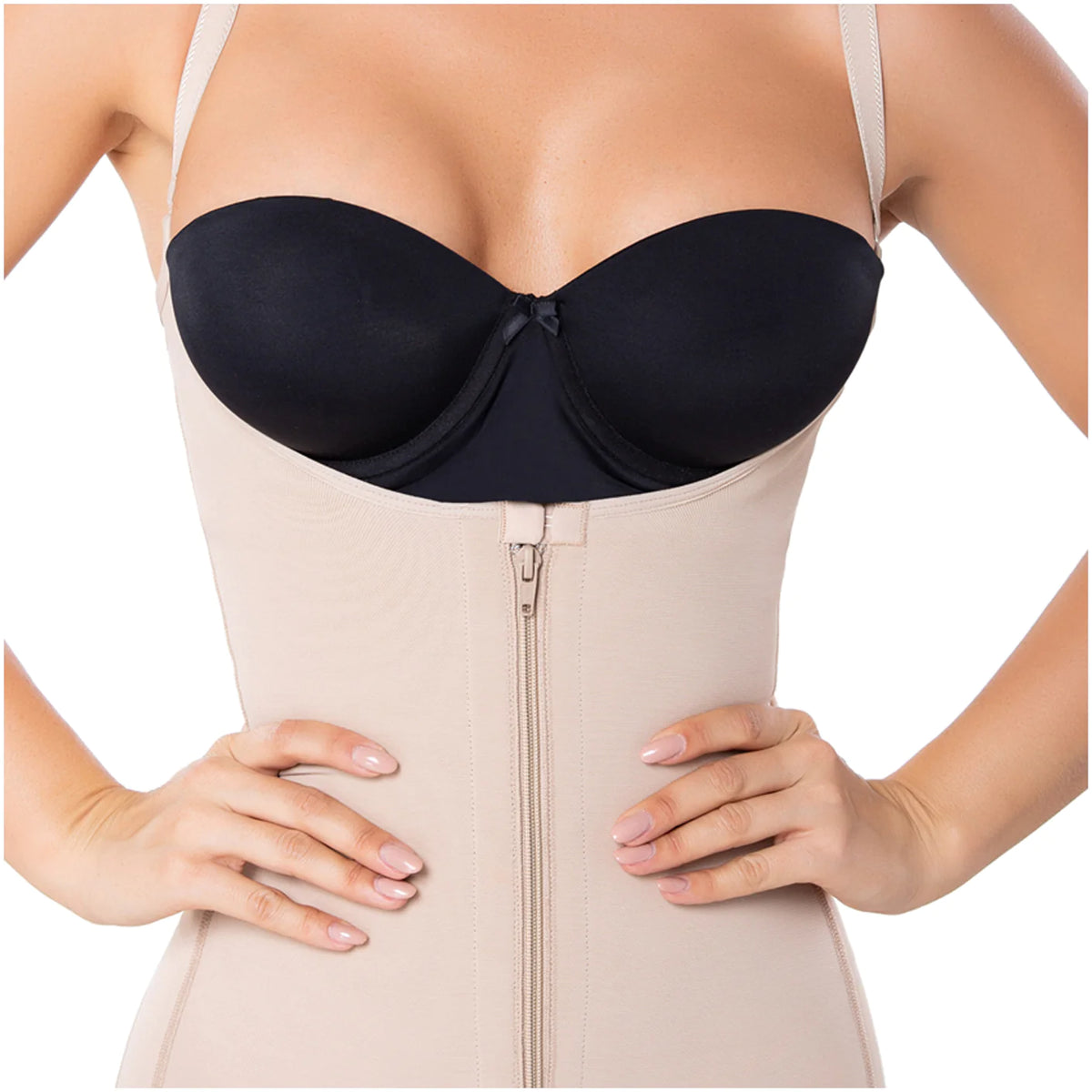 Tummy Tuck Post-Surgery and Daily Use Shapewear with Flat Zipper, Open  Bust, & Medium Compression Diane & Geordi 2396