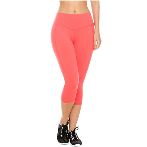 Flexmee 944210 Liberty Capri Polyester Activewear Workout Pants Trousers-1-Shapes Secrets Fajas