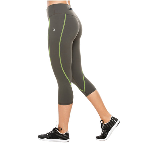 Flexmee 944210 Liberty Capri Polyester Activewear Workout Pants Trousers-8-Shapes Secrets Fajas