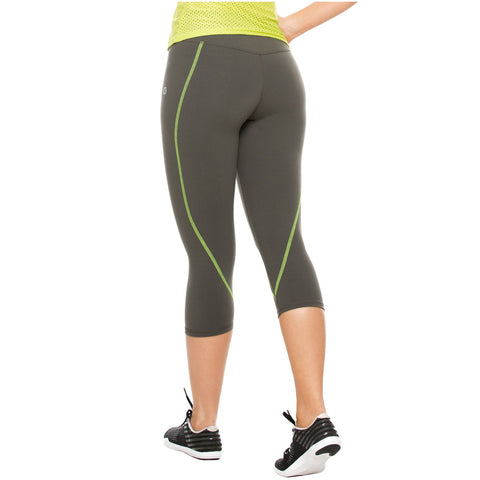 Flexmee 944210 Liberty Capri Polyester Activewear Workout Pants Trousers-7-Shapes Secrets Fajas