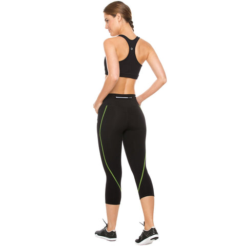 Flexmee 944210 Liberty Capri Polyester Activewear Workout Pants Trousers-20-Shapes Secrets Fajas