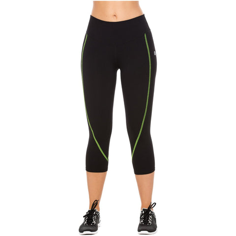 Flexmee 944210 Liberty Capri Polyester Activewear Workout Pants Trousers-16-Shapes Secrets Fajas