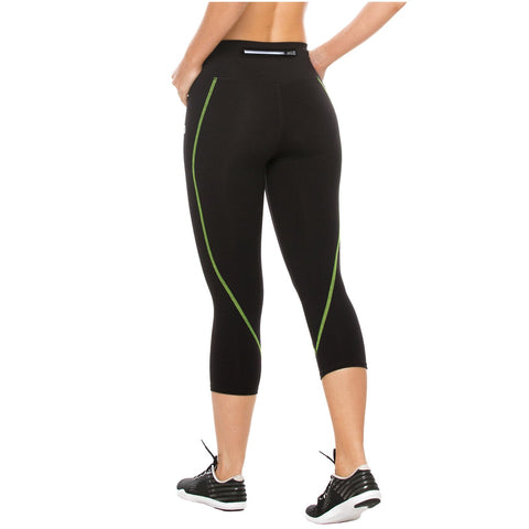 Flexmee 944210 Liberty Capri Polyester Activewear Workout Pants Trousers-17-Shapes Secrets Fajas