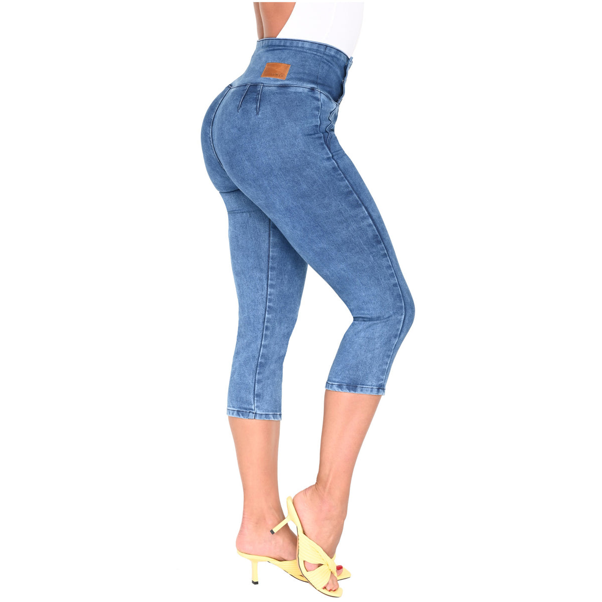 Lowla Shapewear Butt lifting Jean Shorts with Tummy Control
