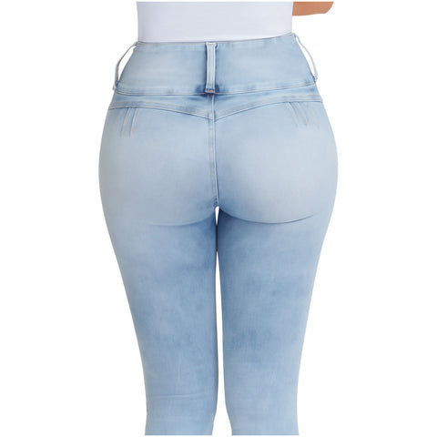 Lowla - JE219764 | Butt Lifting Tummy Control Jeans with Inner Girdle