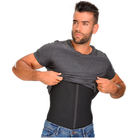Fajas MYD 0760 | Compression Tank Top Mens Shapewear Slimming Vest-3-Shapes Secrets Fajas