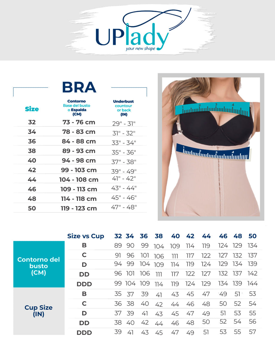 Fajas Uplady Extra Firm Control Full Cup Bra with Side Support –