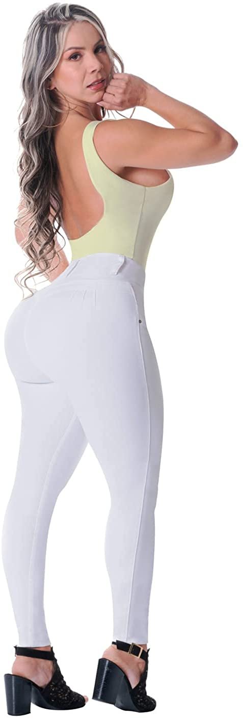 Lowla 242221 | High Waisted Colombian Butt Lifter Skinny Jeans For Women-6-Shapes Secrets Fajas