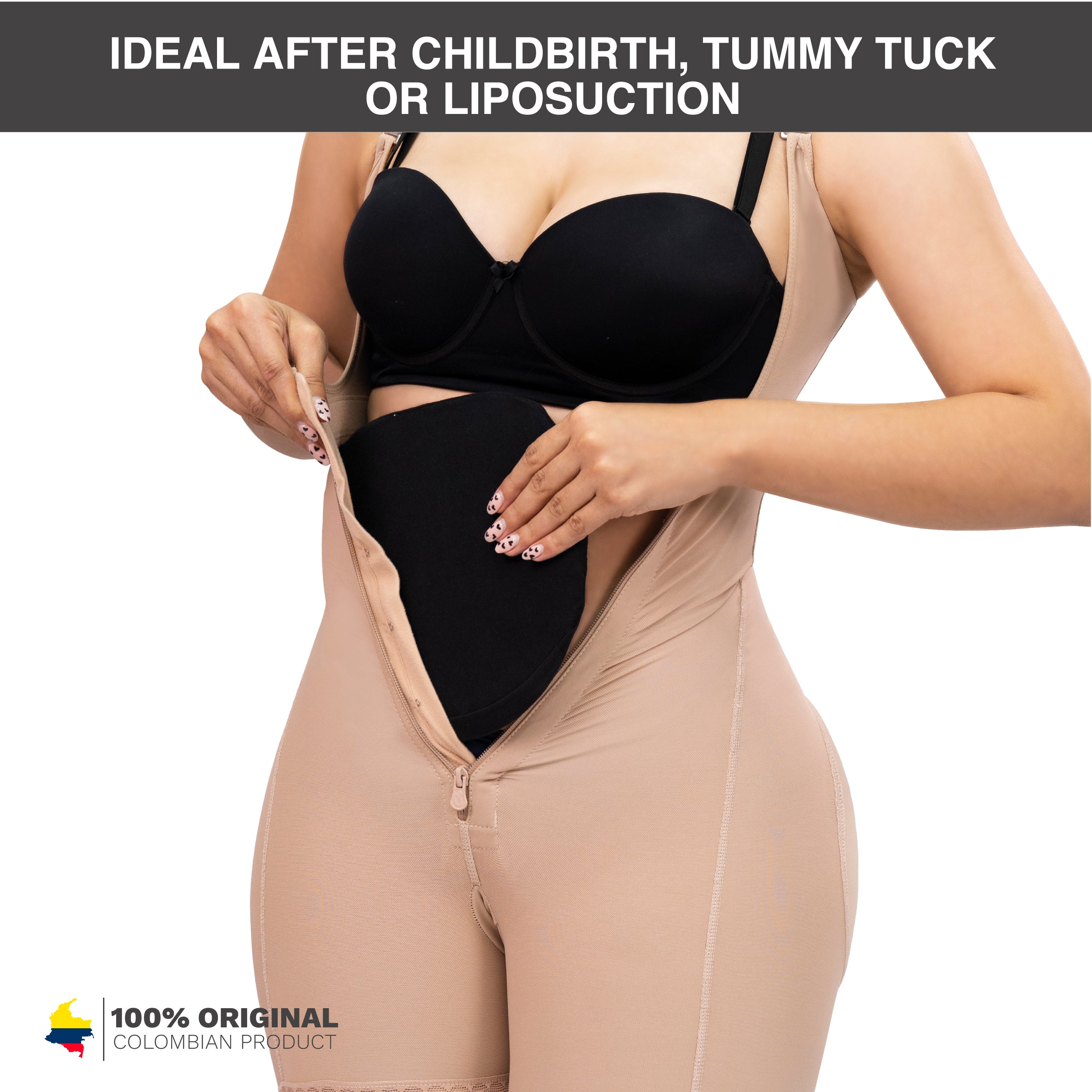 Fajas Salome 2507 Tabla Abdominal Post Liposuccion para Faja Shapes