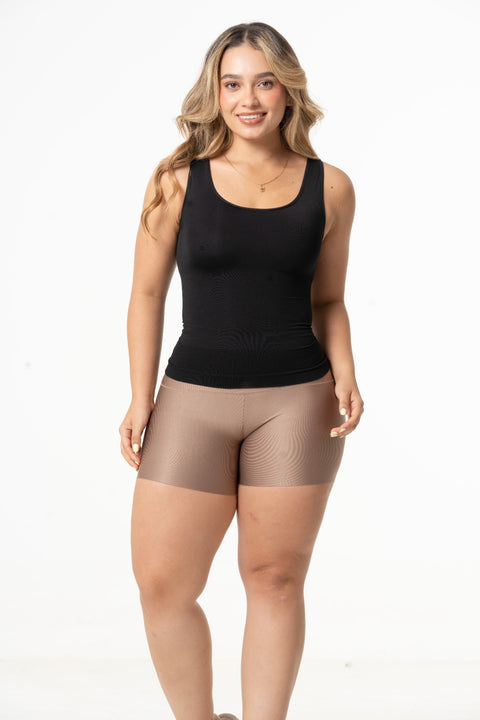 Seamless Control Cami Tank Top for Women | Body-Shaping Essential with No-Digging Straps