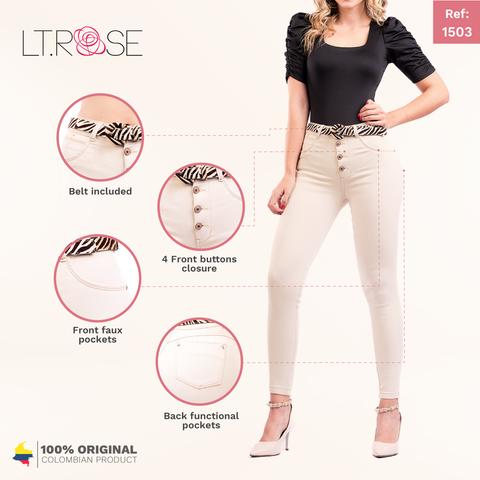 LT. Rose 1503 |  Butt Lifting Colombian Skinny Jeans for Women