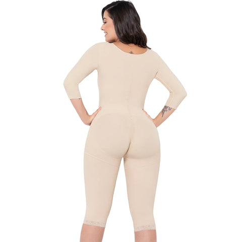 Arm & Thigh Liposuction (360) and Thigh Liposuction Post-Surgery Faja with Removable strap over bust, High Compression & High back MariaE 9142-3-Shapes Secrets Fajas