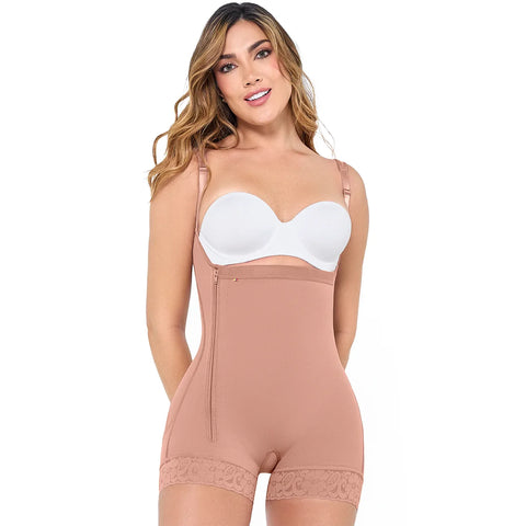 Postpartum C-Section, Open-Bust, Medium Compression Shapewear Fajas MariaE 9633-1-Shapes Secrets Fajas