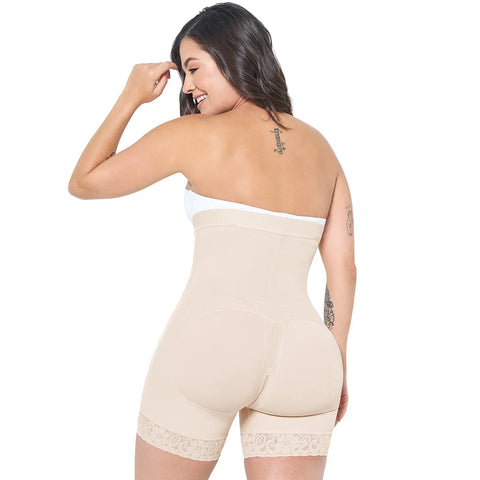 Postpartum C-Section, Open-Bust, Zippered Crotch, High Compression Shapewear Fajas MariaE 9143-10-Shapes Secrets Fajas