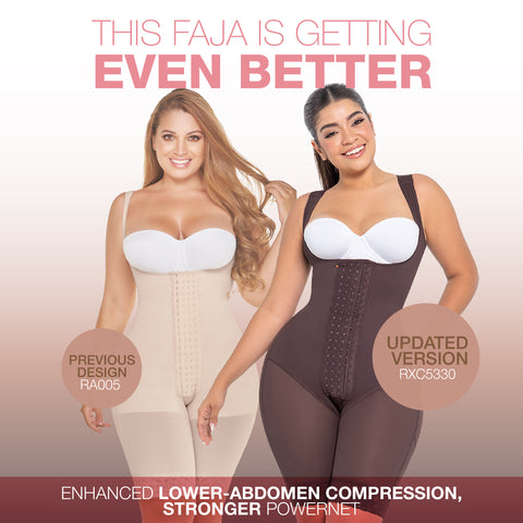 MARIAE RXC5330 Fajas Colombianas Reductoras Moldeadoras Daily Use Shapewear Bodysuit Mid Thigh & Open Bust