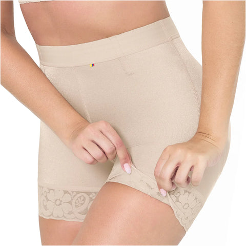 Fajas MariaE FU100 | Shorts Colombianos Levanta Cola con Control de Abdomen y Realce de Caderas