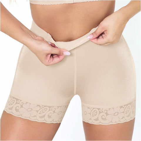 Fajas MariaE FU100 | Shorts Colombianos Levanta Cola con Control de Abdomen y Realce de Caderas