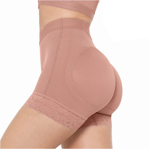 MARIAE SPN0130 Fajas Colombianas High Waisted Butt Lifter Shaper Shorts High Compression