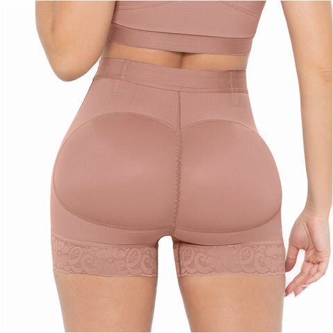 MARIAE SPN0130 Fajas Colombianas High Waisted Butt Lifter Shaper Shorts High Compression