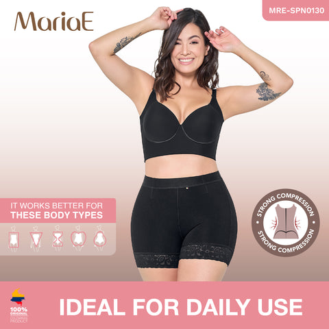 MARIAE SPN0130 Fajas Colombianas High Waisted Butt Lifter Shaper Shorts High Compression