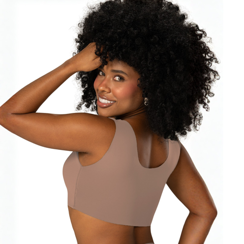 V-Neck Seamless Lift Top | Pre-Molded Bra Support | MYD B06006