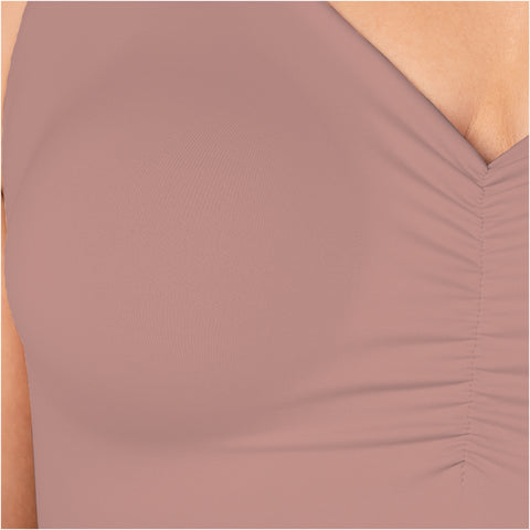 V-Neck Seamless Lift Top | Pre-Molded Bra Support | MYD B06006