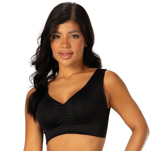 V-Neck Seamless Lift Top | Pre-Molded Bra Support | MYD B06006