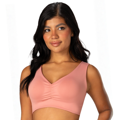 V-Neck Seamless Lift Top | Pre-Molded Bra Support | MYD B06006