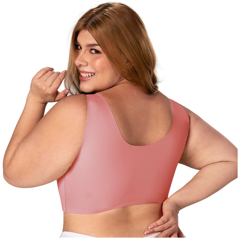 V-Neck Seamless Lift Top | Pre-Molded Bra Support | MYD B06006