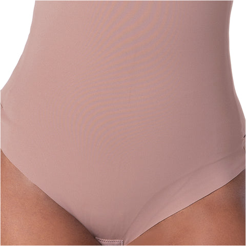 Seamless Bodysuit | Light Control Thong Shaper w/ Removable Cups | MYD BD06010
