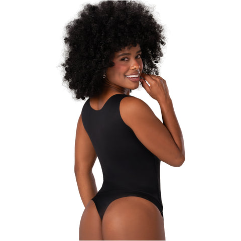 Seamless Bodysuit | Light Control Thong Shaper w/ Removable Cups | MYD BD06010