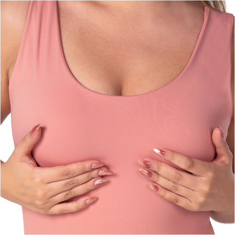Seamless Bodysuit | Light Control Thong Shaper w/ Removable Cups | MYD BD06010