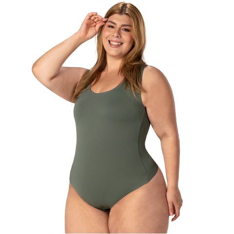 Seamless Bodysuit | Light Control Thong Shaper w/ Removable Cups | MYD BD06010
