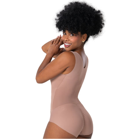 Extra-Short Seamless Bodysuit | Open Bust Thong Shaper | MYD FEX06035