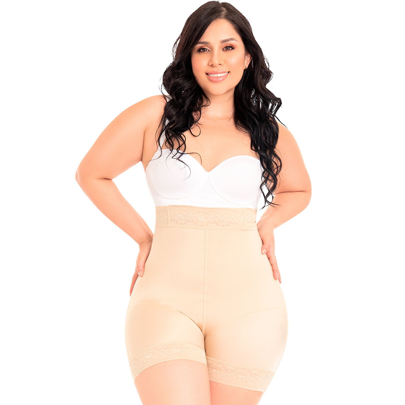  M&D Fajas MYD Open Bust Mid Thigh Post Surgery Shapewear for  Women Faja Colombiana Postquiúrgica Beige XS : Clothing, Shoes & Jewelry