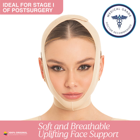 Fajas MYD 0810 Post Surgical Chin Compression Strap for Women