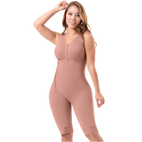 Thigh Liposuction Post-Surgery Faja, Wide Straps, Bra, Zipper & Medium Compression Sonryse 010ZL