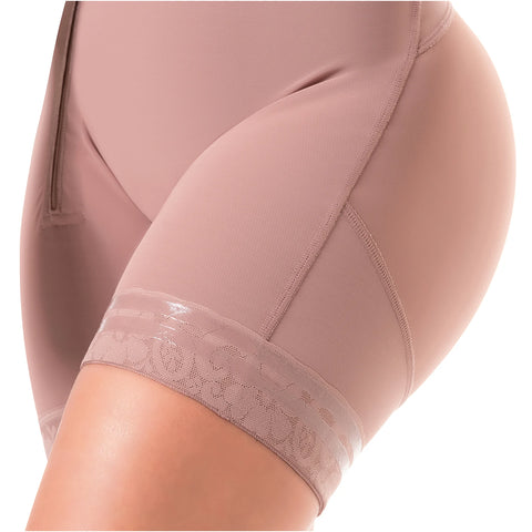 Postpartum C-Section and Post-Surgery BBL Support with Built-in Bra, High Back & Medium Compression Fajas Sonryse 053ZL