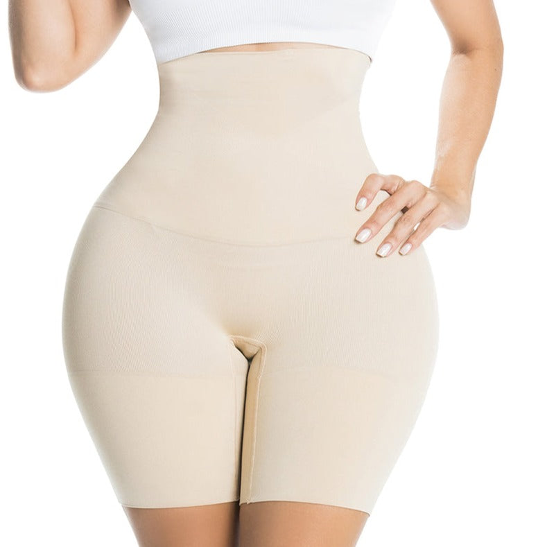 YOLAI Women Seamless Body Shaper Shorts Tummy Tucking Open Crotch