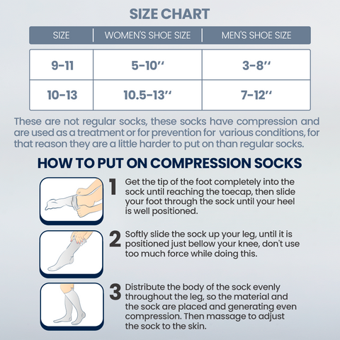 Be Shapy | Knee High Compression Socks Open Toes Support Stockings | Medias de Compresión con Abertura en Dedos-2-Shapes Secrets Fajas