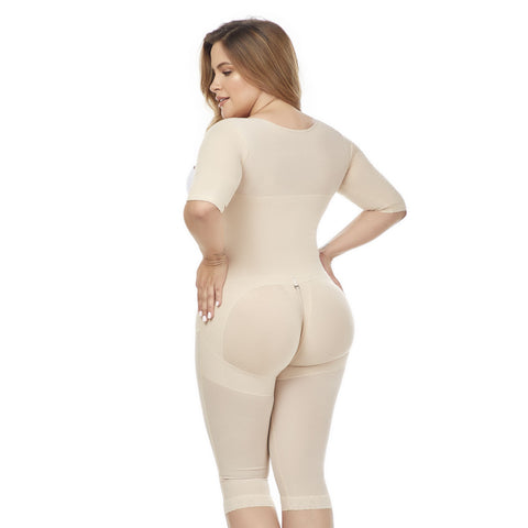 Arm & Thigh Liposuction (360) and Thigh Liposuction Post-Surgery Faja with Removable strap over bust, High Compression & High back MariaE 9142-5-Shapes Secrets Fajas