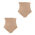 Daily Use Under Wear 2-Pack Tummy Control High-Waist Shapewear & Seamless Panties Sonryse SP607NC-2-Shapes Secrets Fajas