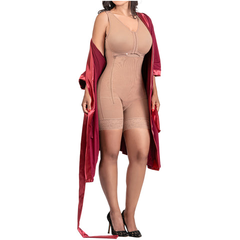 Be Shapy | Postsurgical Stage 2 Women Faja with Mastectomy Pajamas Post Op Set-6-Shapes Secrets Fajas