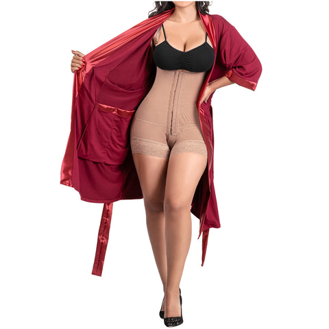 Be Shapy | Fajas Colombianas Post Surgery Stage 1 and 2 Op Shapewear + After Surgery Pajamas Bundle-5-Shapes Secrets Fajas